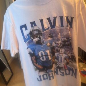 Calvin Johnson Graphic Tee - White